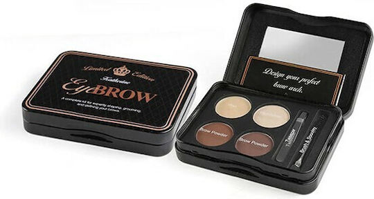 IDC Institute Eyebrow Grooming Kit Brow Makeup Palette in Brown Shade 0.5g