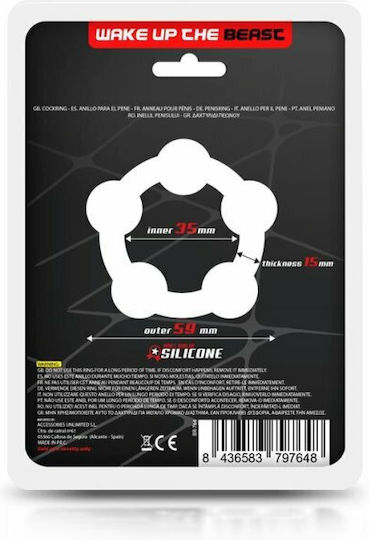 IntoYou Beast Rings Bead Silicone Cock Ring 36mm 3.5cm Black