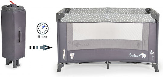 Moni Safari Playpen Graphite 125x65cm