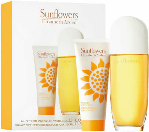 Elizabeth Arden Sunflowers Eau De Toilette 100ml & Body Lotion 100 Women's Fragrance Set With Body Lotion 2 Pieces