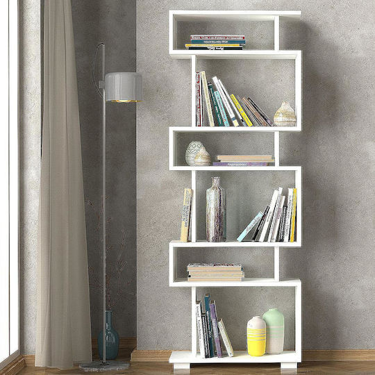 Bookcase Blok White 60x20x157cm