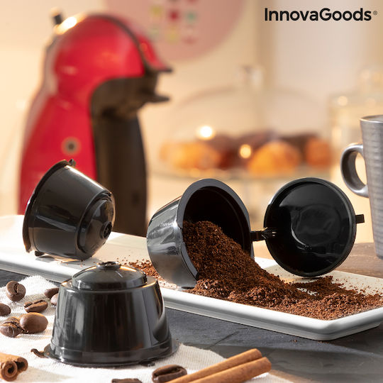 InnovaGoods Wiederbefüllbare Kapseln Redol Kompatibel mit Maschine Dolce Gusto 3Mützen