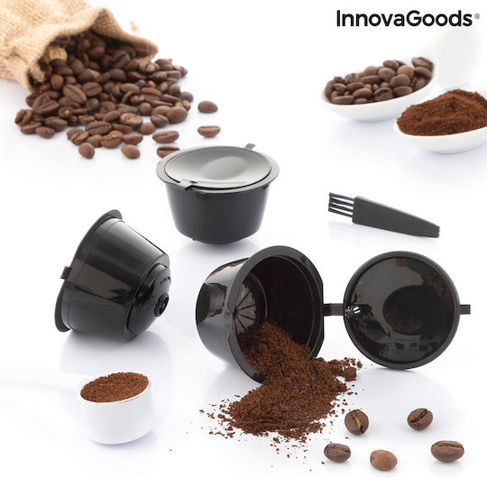 InnovaGoods Wiederbefüllbare Kapseln Redol Kompatibel mit Maschine Dolce Gusto 3Mützen