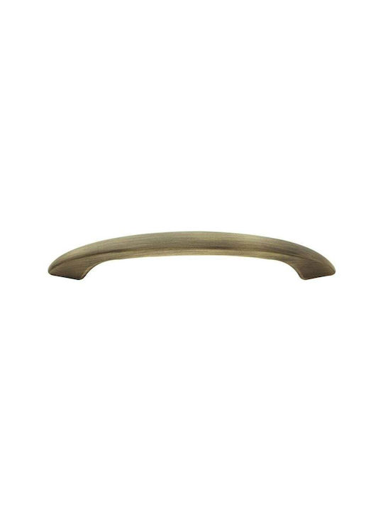 Zogometal Metallic Furniture Handle 41 Μπρονζέ 156mm (Hole Centers 128mm)