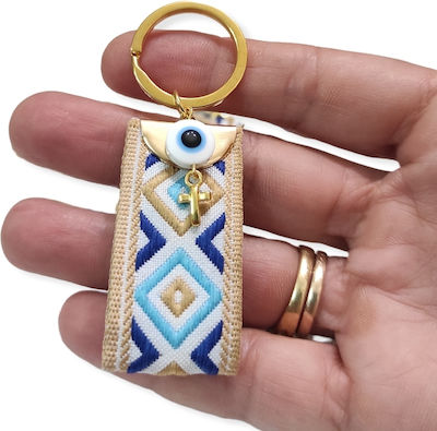 The Art of Beading Christening Charm Keychain 44 Blue 20pcs