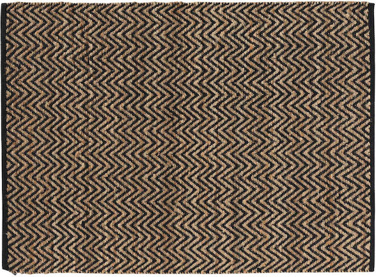 Douceur d'Intérieur Zigzag Χαλί Ορθογώνιο από Γιούτα Καφέ 120x170cm