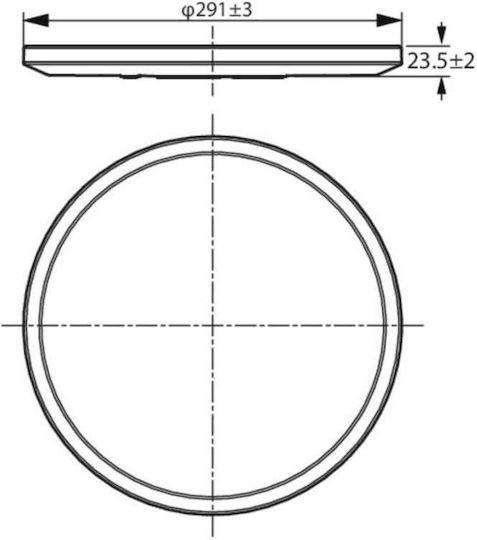 Philips Στρογγυλό Εξωτερικό LED Panel 16W με Ψυχρό Λευκό Φως 6500K