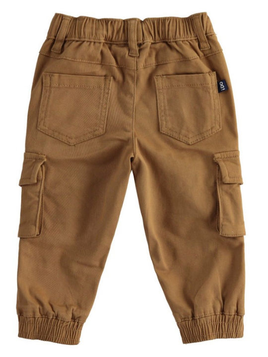 iDO Kids Fabric Cargo Trousers Tabac Brown