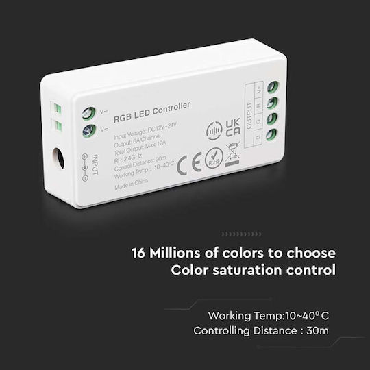 V-TAC Ασύρματο RGB Controller 2912