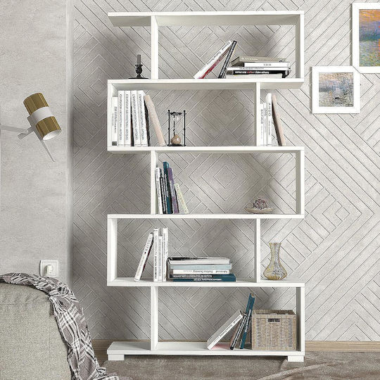 Bibliothek Montoni Weiß 90x20x160cm