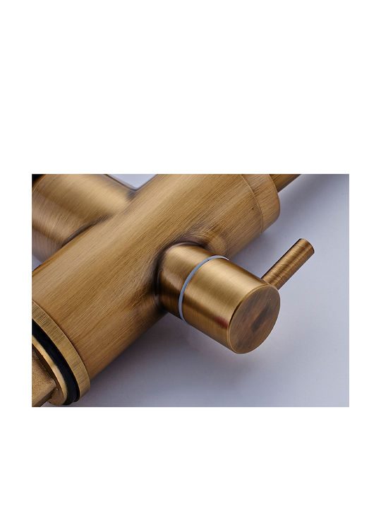 Tall Kitchen Faucet Counter Bronze