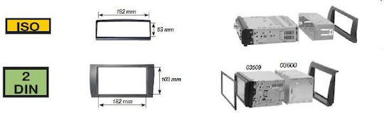 Phonocar DIN Fascia Panels 2 Din for Toyota Corolla 2010-2014