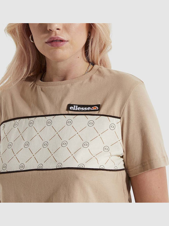 Flossie Γυναικείο Crop T-shirt Καφέ