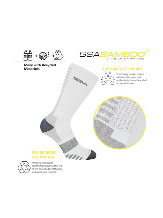 GSA Bamboo Αθλητικές Κάλτσες Πολύχρωμες 6 Ζεύγη