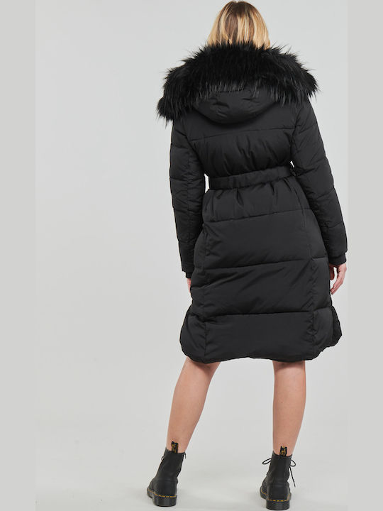 Noruega Women's Short Puffer Jacket for Winter Black