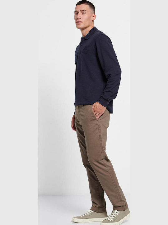Hose Chino Elastisch in Normaler Passform Dusty Brown