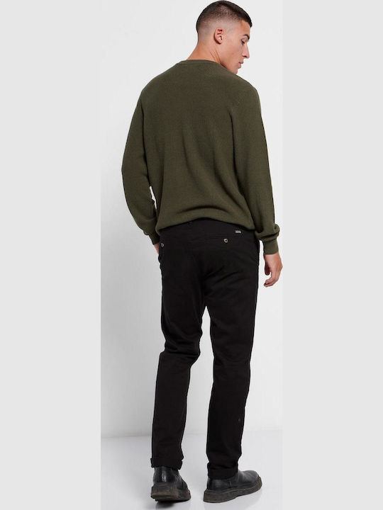 Hose Chino Elastisch Schwarz