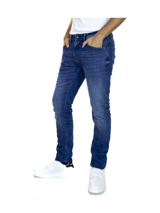 Piers Men's Jeans Pants with Slim Fit Blue