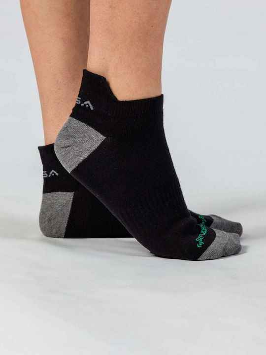 GSA Organicplus Athletic Socks Black 6 Pairs