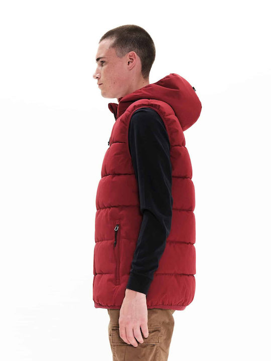 Безръкавно Мъжко Puffer Яке Червено
