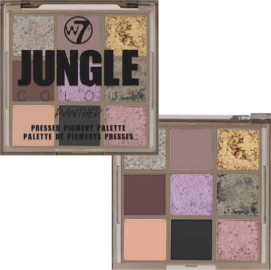 W7 Cosmetics Jungle Colour Eye Shadow Palette in Solid Form Panther 8.1gr