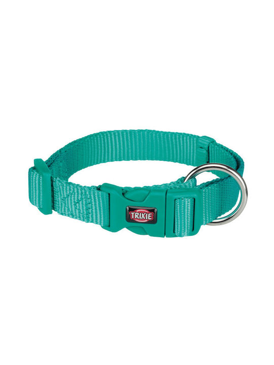 Trixie Premium Dog Collar In Turquoise Colour Small 15mm x 25 - 40cm