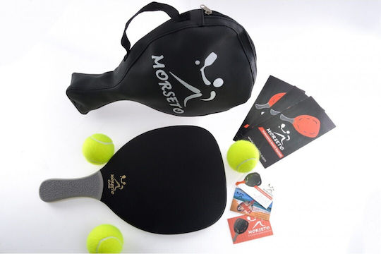 My Morseto Black Beach Racket 380gr with Straight Grey Handle GOLD B23G