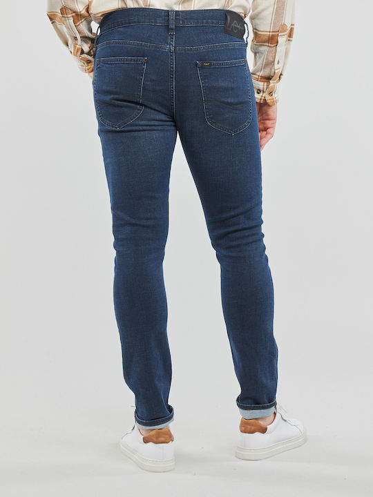 Luke Ανδρικό Παντελόνι Τζιν Ελαστικό με Skinny Tapered Εφαρμογή Μπλε
