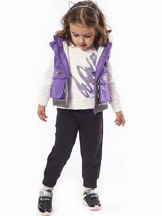 Kinder-Set mit Hose & Jacke Winter 3Stück Lila
