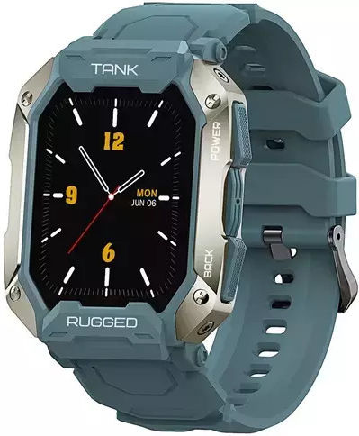 Kospet Tank M1 Pro 43mm Αδιάβροχο Smartwatch με Παλμογράφο (Μπλε)