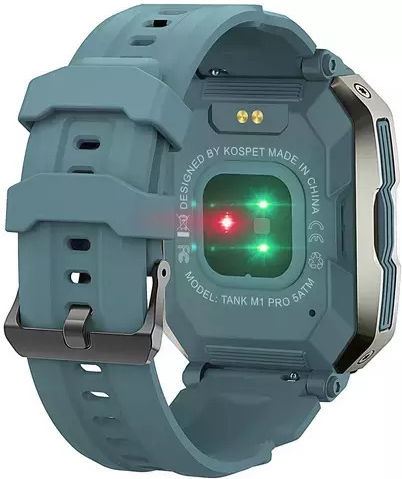 Kospet Tank M1 Pro 43mm Αδιάβροχο Smartwatch με Παλμογράφο (Μπλε)
