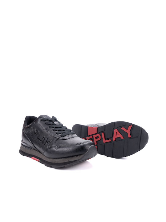 REPLAY ARTHUR RS680061S BLACK SNEAKERS