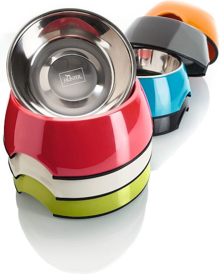 Hunter Stainless Steel Bowl Food for Dog & Cat 700ml 22cm in Black Color