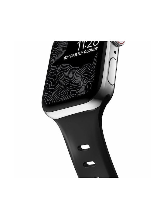 Nomad Slim Sport Λουράκι Σιλικόνης Μαύρο (Apple Watch 42/44/45mm)