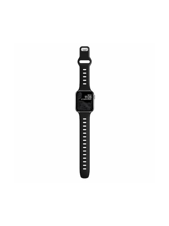 Nomad Slim Sport Λουράκι Σιλικόνης Μαύρο (Apple Watch 42/44/45mm)
