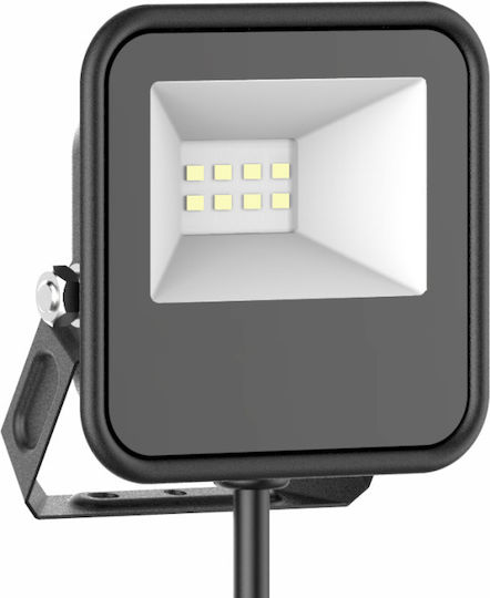 Elvhx Waterproof LED Floodlight 10W Cold White 6500K IP65