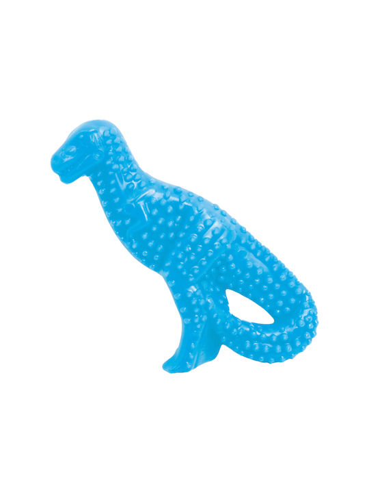 Nylabone Puppy Dental Dino Chicken Dog Toy Bone Small Blue