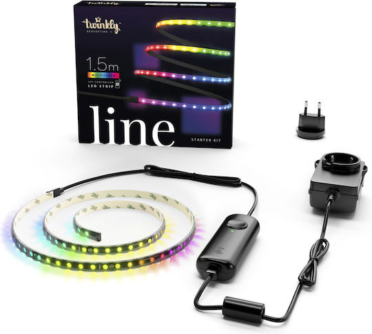 Twinkly Smart Ταινία LED Line Wi-Fi 220V RGB Φως 1.5m με Τροφοδοτικό & WiFi Controller