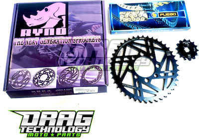 Ryno Chain & Sprocket Kit (15-37-428H) for Yamaha Crypton-X 135 112L