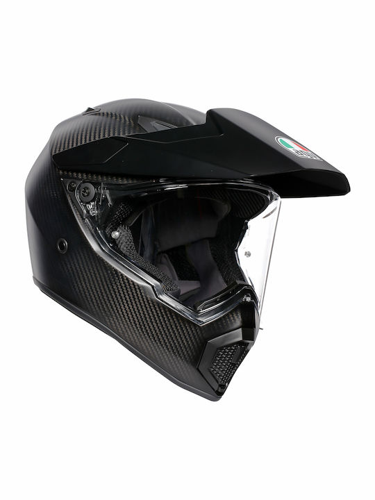 AGV AX-9 Dual On-Off Helmet with Pinlock DOT / ECE 22.05 1540gr Matt Carbon KR3794