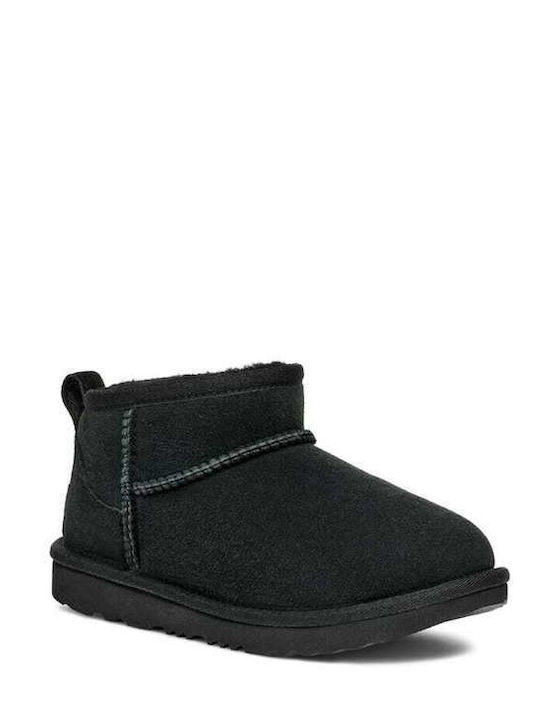 1130750 Suede Kinderstiefeletten Schwarz