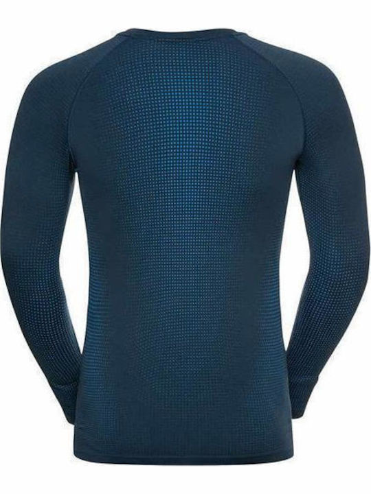Odlo Performance Warm Eco Ισοθερμική Μπλούζα Μπλε