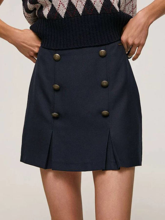 Fifi Denim Mini Rock Blau