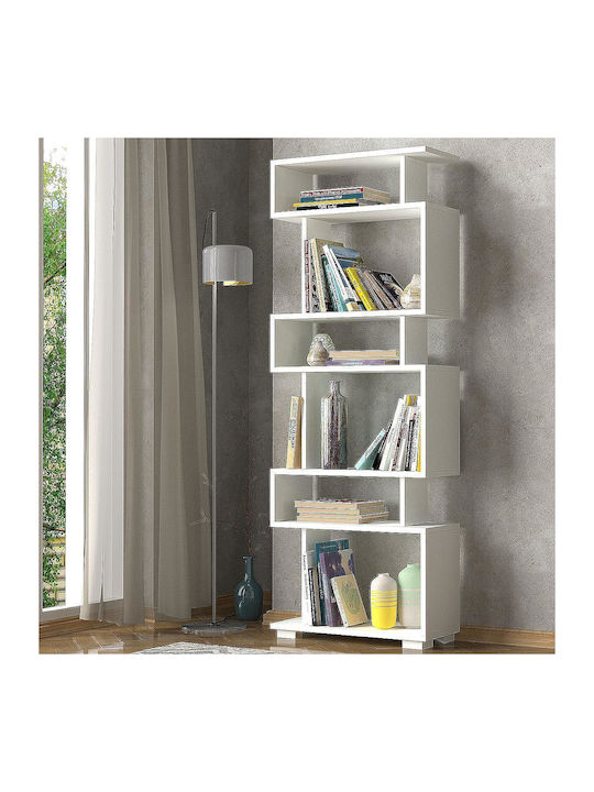 Bookcase Osmond White 60x20x157cm