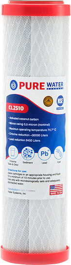 Pentair 2G Slimline WHF14D-EU Dispozitiv de filtrare a apei Sub chiuvetă Singular 1/4'' cu filtru de înlocuire Purewater CL2510 (USA) 0.5μm