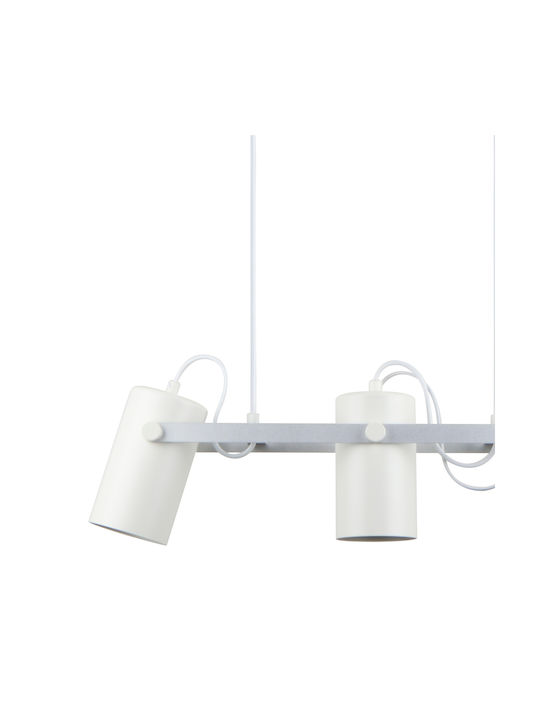 Ravenna Elina Pendant Light Three-Light Rail for Socket E27 White