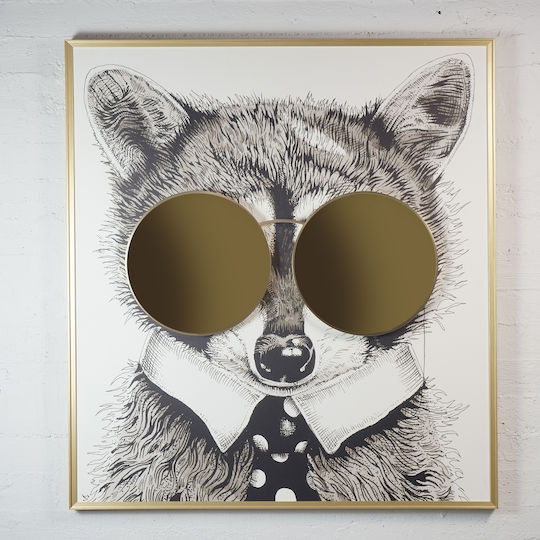 Supergreens Racoon Thug Life σε Καμβά 118x130 cm