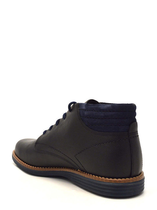 Leather Black Men's Boots Anatomical