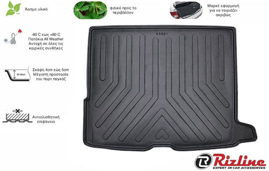 Rizline Trunk Mat Tray Type for Mercedes-Benz GLC 2015+ Black