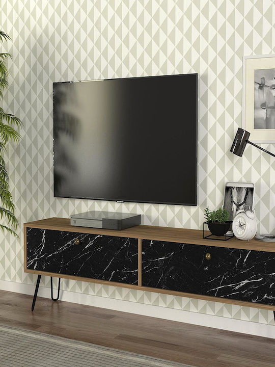 TV Stand Drima Natural and Black M160xD30xH45cm
